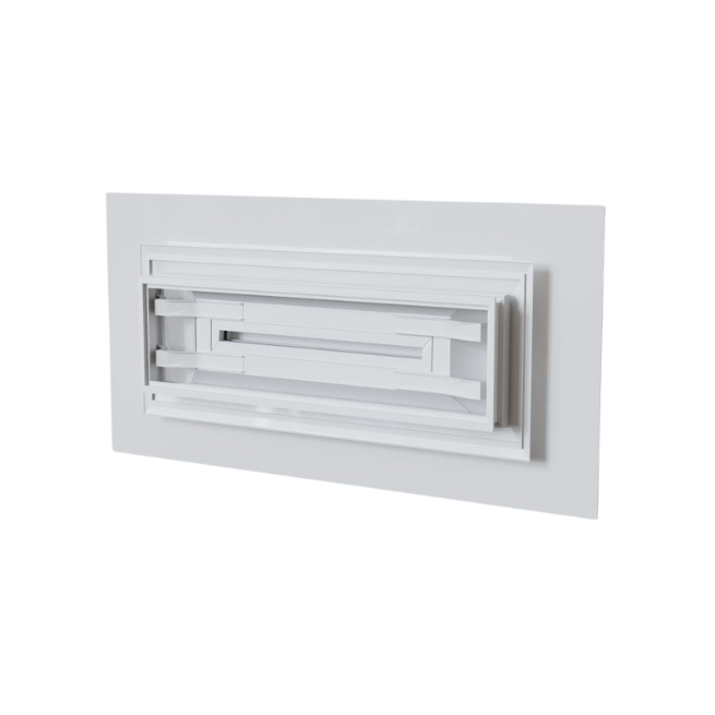 Baillindustrie - Grille soufflage Confort White - Photo produit arrière DIF500X150